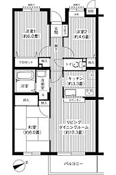 オークヴィレッジ調布 3LDKの間取図画像