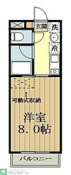 コンフォート 1Kの間取図画像