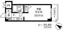 チェリーコート武蔵小金井 1Kの間取図画像