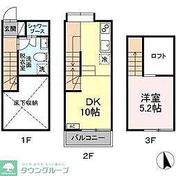 メゾンクレール2 1DKの間取図画像