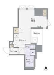ビバリーホームズ三鷹 ワンルームの間取図画像