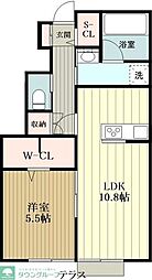 仮称)国立市富士見台1-25新築計画 1LDKの間取図画像