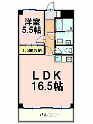 セントラルヒルズ 1LDKの間取図画像