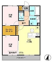 間取図画像 2LDK