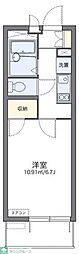 レオパレス桜 1Kの間取図画像