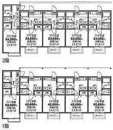 第43アベニュー美園 1Kの間取図画像