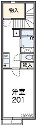 レオネクスト浦和領家 1Kの間取図画像