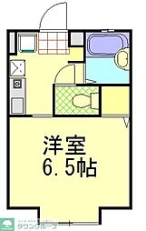 メゾンかんとうA 1Kの間取図画像