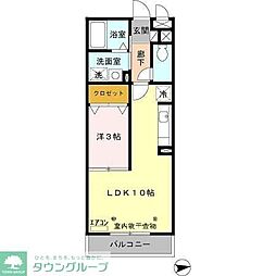 パークレジデンス中央 1LDKの間取図画像