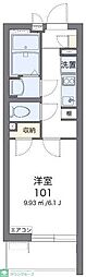 クレイノLibertyResidence 1Kの間取図画像