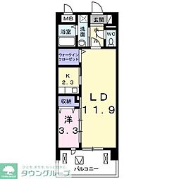 ティエラフェリス 1LDKの間取図画像