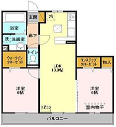 ブライトB 2LDKの間取図画像