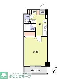 PARKSQUARE与野 1Kの間取図画像