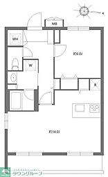 アリエさいたま新都心 1LDKの間取図画像