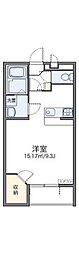 レオネクストスエヒロ 1Kの間取図画像