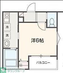 久喜市久喜中央3丁目アパート 1Kの間取図画像