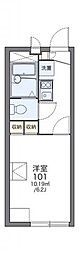 レオパレス城南2 1Kの間取図画像