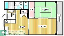 チコラース 2DKの間取図画像