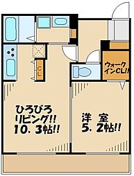 京王井の頭線 明大前駅 徒歩5分の賃貸マンション 3階1LDKの間取り