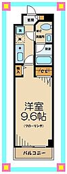 京王線 飛田給駅 徒歩3分の賃貸マンション 1階1Kの間取り