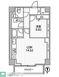 Lighthouse西新宿 1LDKの間取図画像