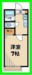アモルファベータ 1Kの間取図画像