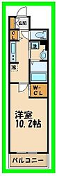 AZALETY上北沢 1Kの間取図画像