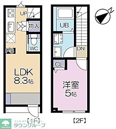 MOK-TERRACE NERIMA Villa 1LDKの間取図画像
