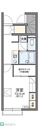 レオパレスリッチM 1Kの間取図画像