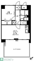 高井戸永谷マンション 1LDKの間取図画像
