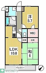 メゾン・リブェール 2SLDKの間取図画像