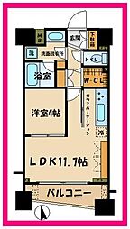 パレ・ソレイユ調布 1LDKの間取図画像