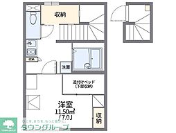 レオパレス芦花公園1 1Kの間取図画像