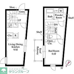 アバンティア初台 1LDKの間取図画像