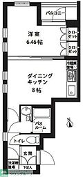 パレ・ホームズ永福町 1LDKの間取図画像