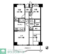 カーサエッチェルサ世田谷 3LDKの間取図画像