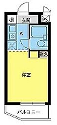 スカイコート千歳烏山第3 1Kの間取図画像