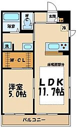 リブリ・クレール3 1LDKの間取図画像