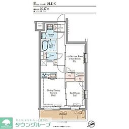 LUMINOUSつつじヶ丘 1SLDKの間取図画像