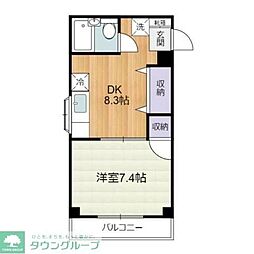パークシティ上北沢 1DKの間取図画像