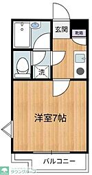 ロジェ高井戸 1Kの間取図画像