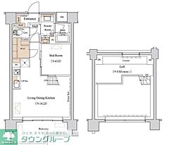 ブランシエスタ西馬込 6階1LDKの間取り