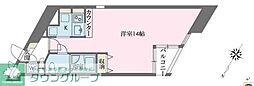 ドゥーエ学芸大学 ワンルームの間取図画像