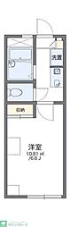 レオパレス田園1 1階1Kの間取り