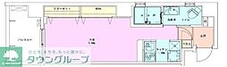 RBM中目黒レジデンス ワンルームの間取図画像