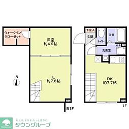 VISTA MAGOME 1LDKの間取図画像