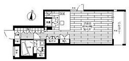 グランドコンシェルジュ都立大学 ワンルームの間取図画像