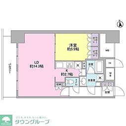 スタイリオ品川中延 1LDKの間取図画像