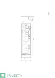 RELUXIA馬込 1DKの間取図画像