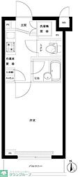 ルーブル大鳥居 1Kの間取図画像
